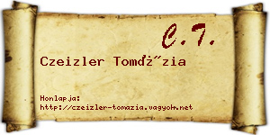Czeizler Tomázia névjegykártya