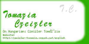tomazia czeizler business card